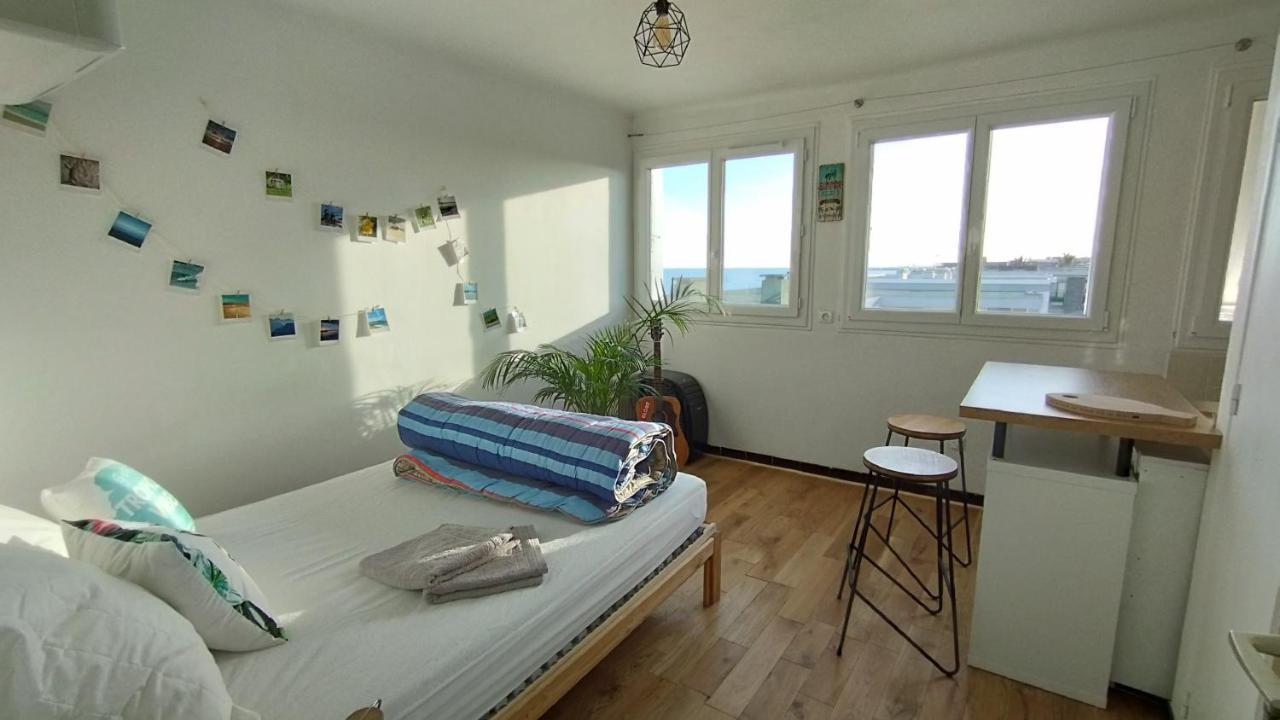Cosy Studio En Etage Residence Front De Mer بالافاس ليه فلو المظهر الخارجي الصورة
